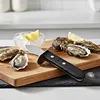 Oyster Knife Shucker Set with Wooden Holder Stainless Steel Oyster Shucking Kit Seafood Tools for Kitchen Restaurant Home Use