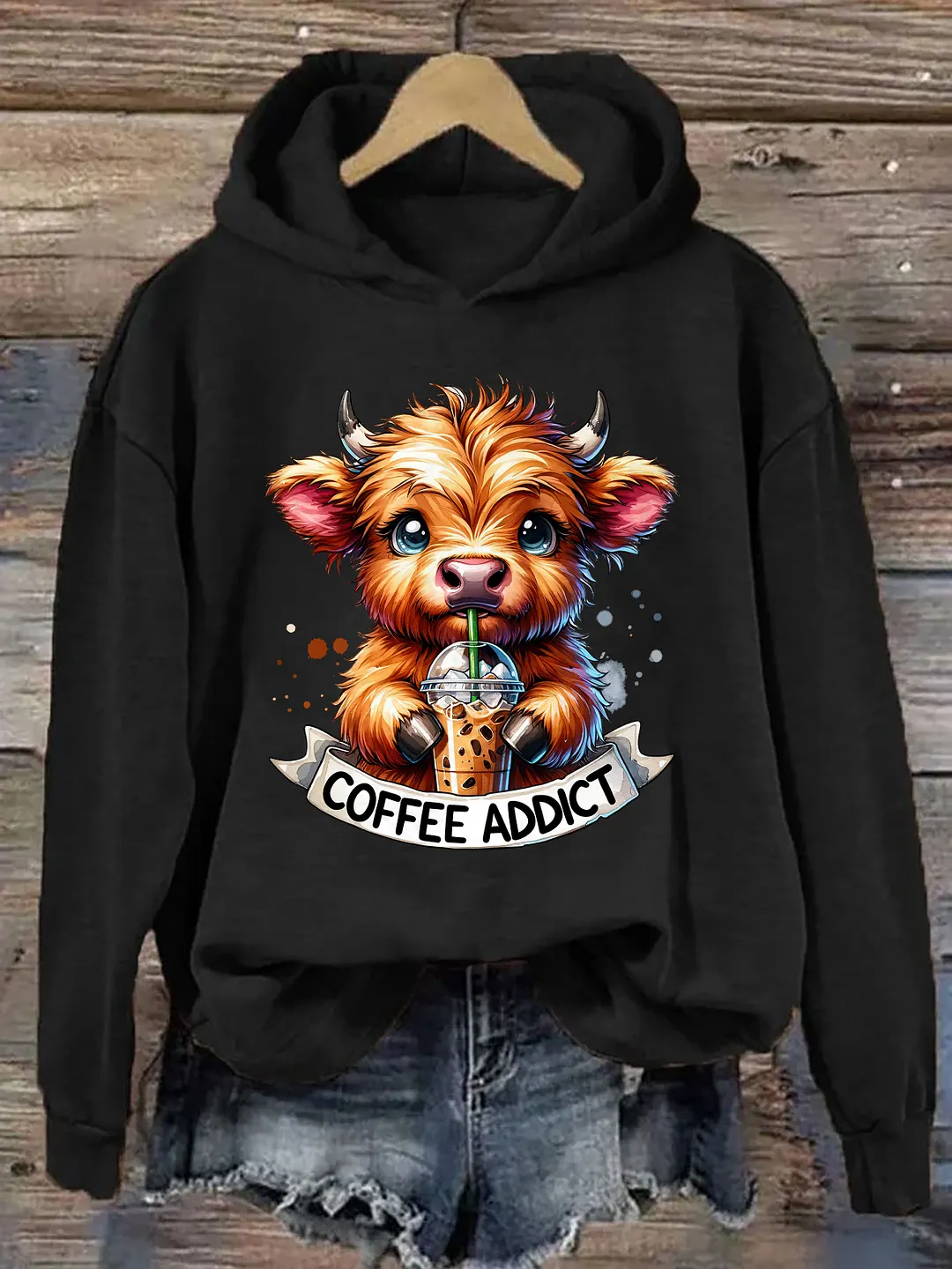 Cute Highland Cow Hoodie