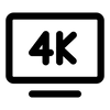 4K Ultra HD Display Icon