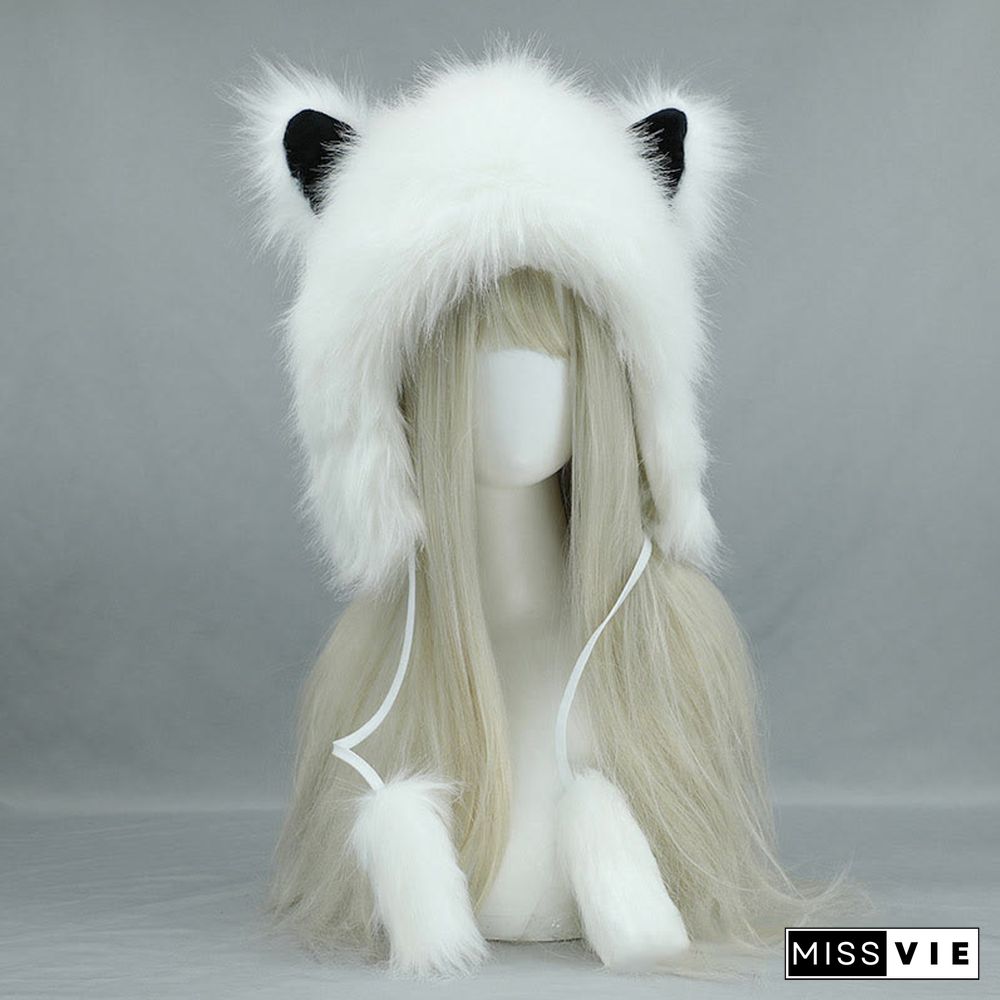 Kawaii Kitty Ears Plush Hat