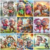 (Multi-Style) Old Couple-11CT Stamped Cross Stitch 40*40cm/15.75*15.75in