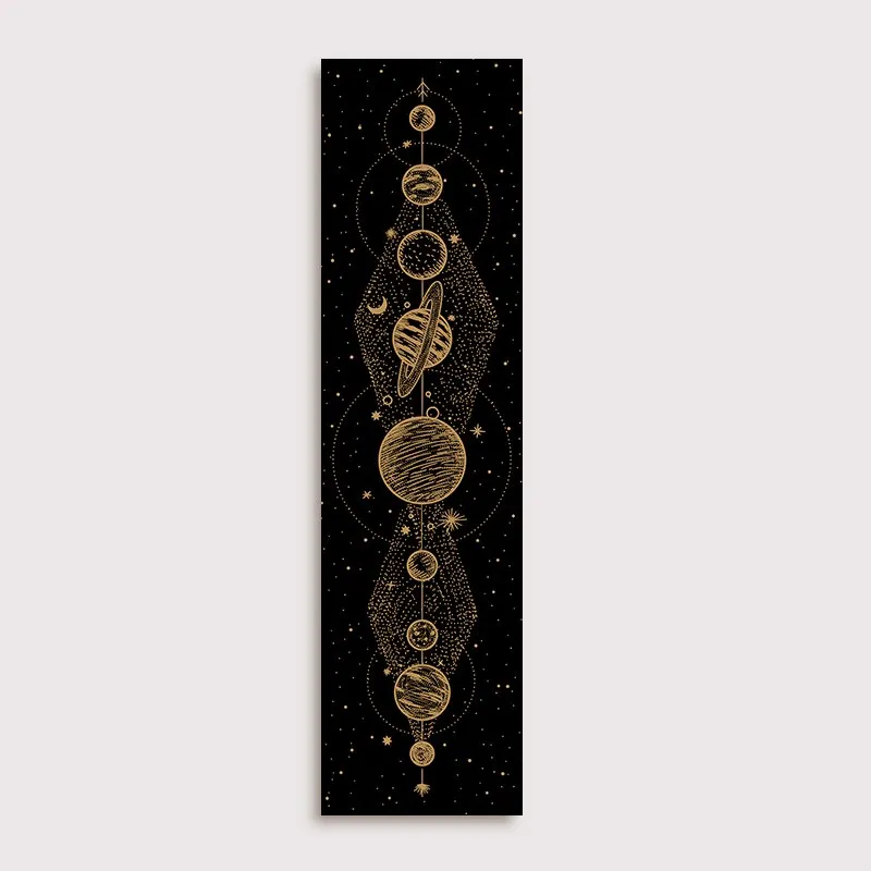 Moon Phase Tapestry Wall Hanging Lunar Eclipse Cycle Psychedelic Carpet Sun Moon Tapestries Bohemian Psychedelic Wall Decoration
