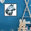 Wolf Landscape-Full Round Diamond Painting 