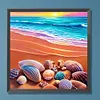 >SALE<5D DIY Full Round Drill Diamond Seashell Painting Animal Kit Home Decor 30x30cm