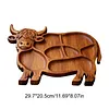 Highland Cow Wooden Charcuterie Board Rustic Serving Tray Cheese Board (Style B)