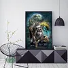 Wolf-11CT Stamped Cross Stitch Kit(36x46cm)