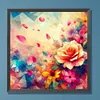 >SALE<5D DIY Full Round Drill Diamond Painting 3D Rose Kit Home Decoration 30x30cm