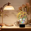 DIY 5D Diamond Painting Acrylic Sunflower  Night Light Lamp Home Decoration Ornament Gift Kit