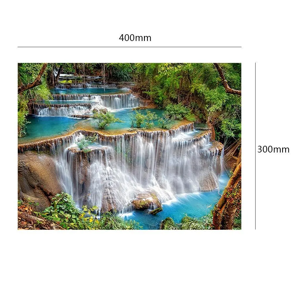 Diamond Painting - Full Round Drill - Forest Of The Water(40*30cm)