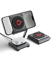 3-in-1 Qi Wireless Charging Station 27W Magsafe Fast Charging Base Portable Foldable Metal Magnetic Bracket Compatible With iPhone12-16 Full Range of Magnetic Charging