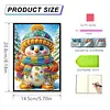 (US Local)50-Page A5 Snowman Diamond Painting Notebook for Adult Holiday Birthday Gift