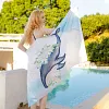 Double-sided Velvet Beach Towel For Seaside Swimming, Water-Absorbent And Sand-Free Bath Towel, Breathable, Skin-Friendly, Quick-Drying BeachTowel For Swimming, Travel, Men And Women