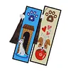2pcs Creative DIY Diamond Painting Bookmark Special Leather Tassel Kits