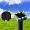 Solar Gopher Repellent Scarer Ultrasonic Vibration Repeller for Outdoor Garden