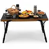 [US Local Warehouse] Aluminum Folding IGT Camping Table with Carry Bag for Patio BBQ Backyard Picnic