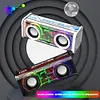 Transparent Bluetooth Speaker RGB Light Wireless Bluetooth Speaker Dual Subwoofer Desktop Speaker TWS High Volume Mecha Cannon