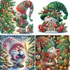 (US Local)4Pack Xmas-Special Shaped Diamond Painting Kit(30x30cm)