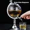 3.5L Alcohol Drink Dispenser Club Party Accessory Globe Shape Dispenser for Home
