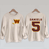 Jayden Daniels Washington Commanders Sweatshirt