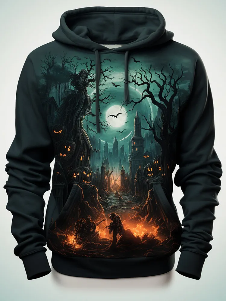Halloween Carnival Retro Couple Sweatshirts