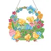 >SALE<5D Rabbit Basket Hanging Pendant With Light Strip DIY Acrylic Craft Gifts(YH317)