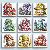 (Multi Style)[Multi-Style]Vegetable Gnome-Full Embroidery 3 Strands 11CT Stamped Cross Stitch-45*45CM