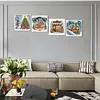 (US Local)4Pack Xmas-Special Shaped Diamond Painting Kit(40x40cm)