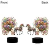 Flower Carriage Diamond Painting Night Light 5D DIY Diamond Art Lamp Home Decor
