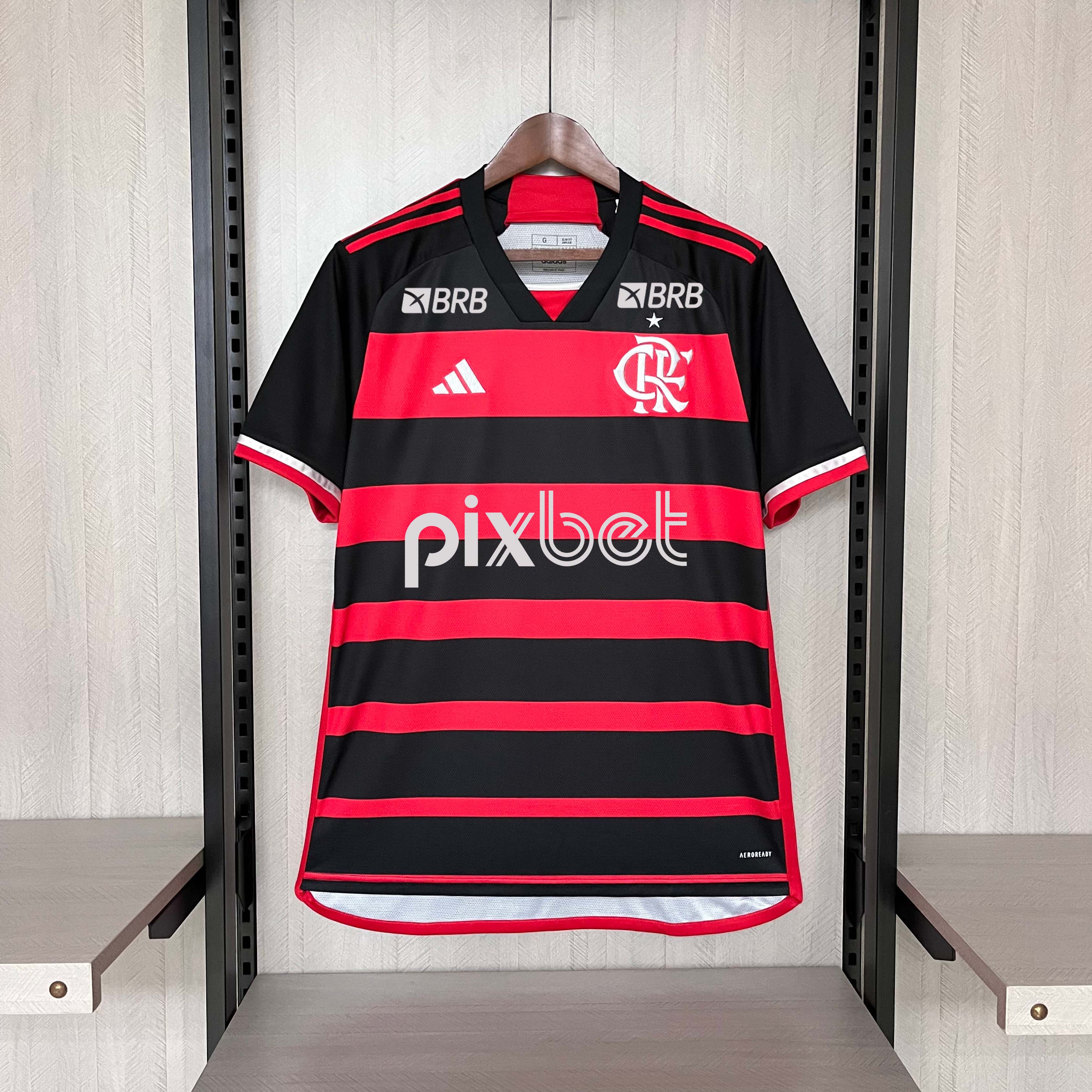 2024-2025 Flamengo home all sponsors_Football Shirt 1:1 Thai Quality