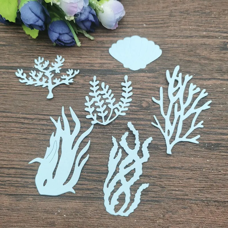 Sea creatures lace card Metal Cutting Dies Stencils For DIY Scrapbooking Decorative Embossing Handcraft Die Cutting Template
