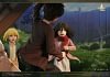 Childhood Friends Running to Tree on Hill - Attack On Titan Resin Statue - Freedom Studio