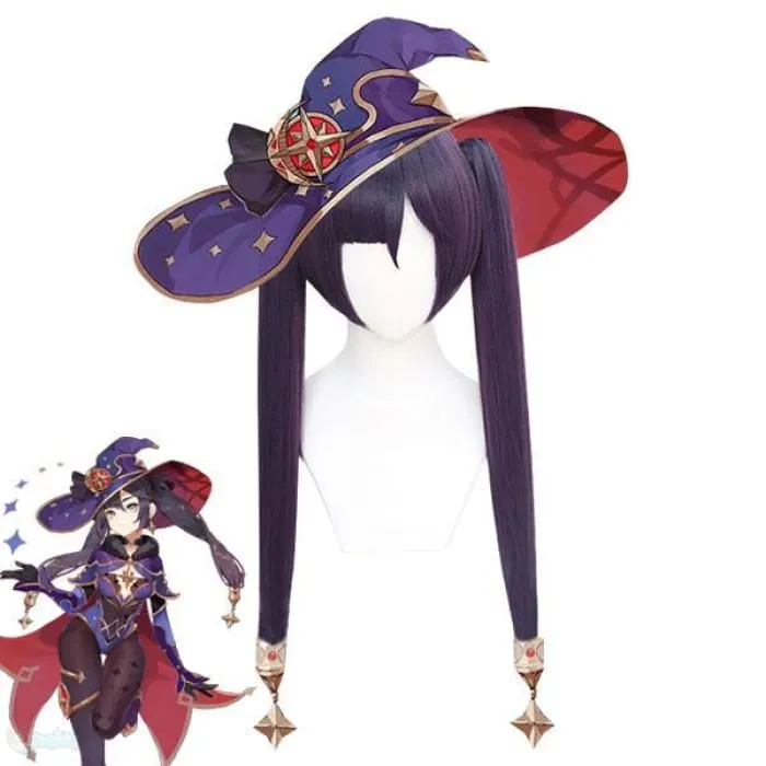 Genshin Toys Mona Purple Cosplay Wig 