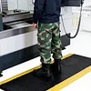 [US Local Warehouse] Anti Fatigue Mat 144x36inch Standing Work Mats Thick 3/4in Black with Yellow Border for Industrial and Commercial Workplaces