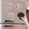 6Pcs Elephant Diamond Painting Fridge Magnet Diamond Art Magnets Decals Kit