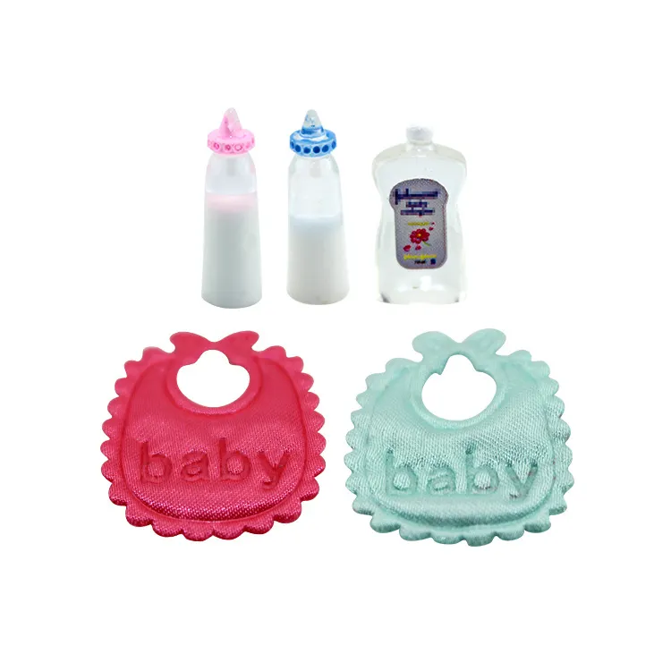 For 3" Mini Baby Doll Babeside Pacifier and Bottle 5 Piece Set