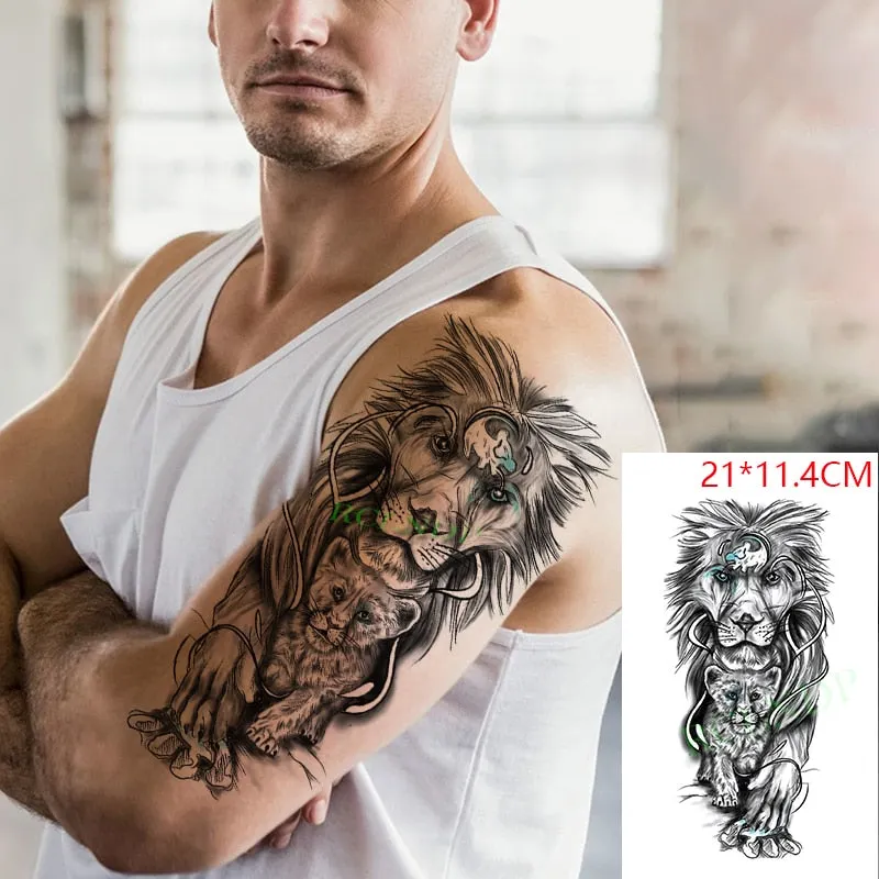Waterproof Temporary Tattoo Sticker Arabic Letter Heart Love Pattern Personality Fake Tatoo Flash Tatto for Girl Women Men