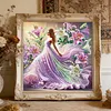 Lily Dancing Girl-Partial Special Shaped Diamond painting 30*30CM