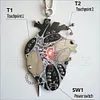 Interactive PCB Heart Pendant with Dual-Touch LED Activation