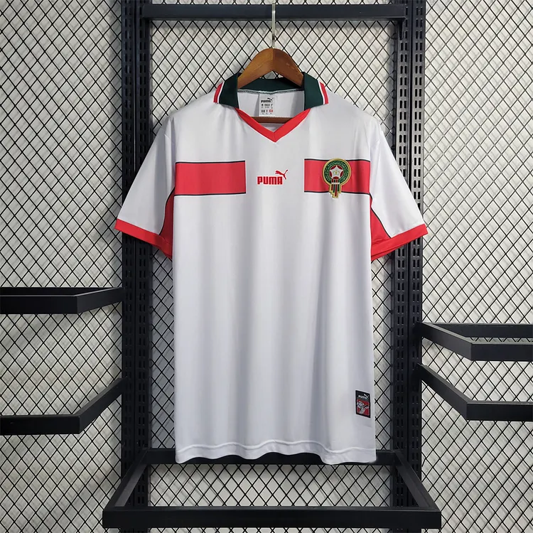 1998 Morocco Retro Away Football Jersey