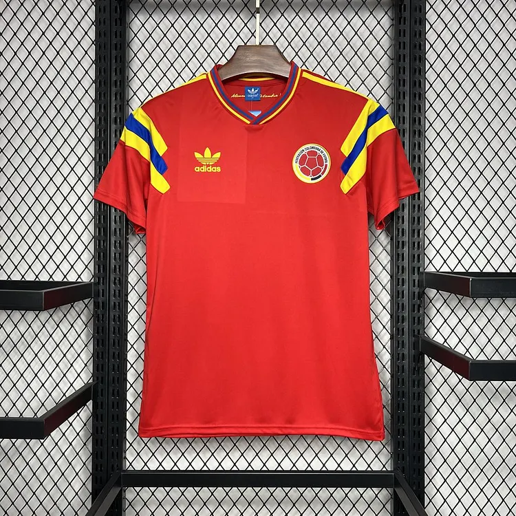 1990 Colombia Away Retro Kit Football
