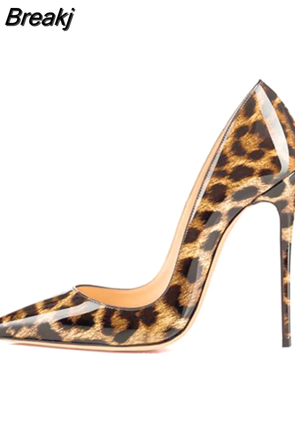Breakj Print Sexy Women Pumps Shoes Women High Heels Pointed Toe Wedding Shoes 12cm Chaussure Femme QP023 ROVICIYA