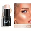 Cream Contour Sticks,Shades with Highlighter & Bronzer & Blush, Non-greasy and Water-resistant Face Contouring Pen
