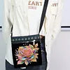 Diamond Painting Golden Rose Crossbody Bag Ethnic Style Handbag with Adjustable Strap
