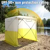 [US Local Warehouse] Pop Up Work Tent Waterproof Shade Canopy Tent 70.86x70.86x78.74in UV Resistant Emergency Shelter with Carrying Bag for Construction Site Outdoor Workshop Warehouse