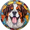 Dog Glass Painting-Paint by Numbers Acrylic Painting 40*40CM