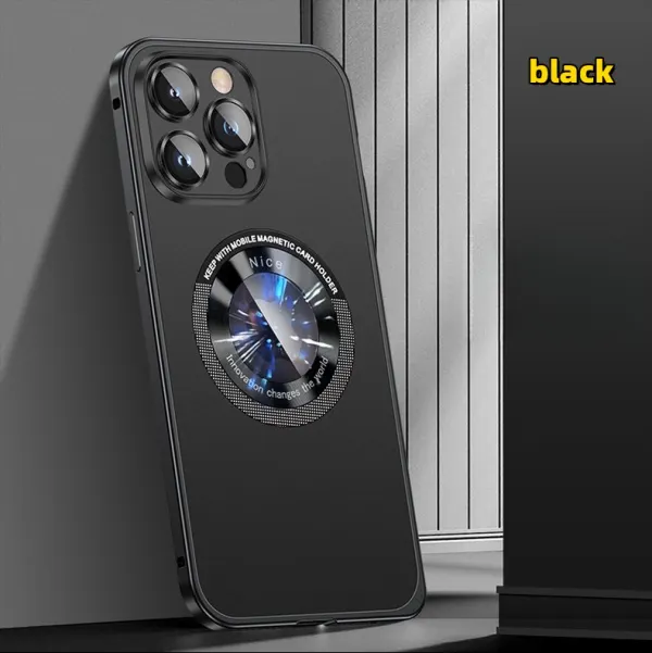 Metal Frame Elastic Buckle iphone All-inclusive Anti-fall Mobile Phone Case