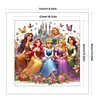 Princesses - 11CT Stamped Cross Stitch - 50*50cm - Disney
