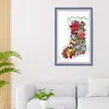 Gabriel Of The Christmas Stocking - 16CT Stamped Cross Stitch 37*52cm/14.57*20.47in(Brand)