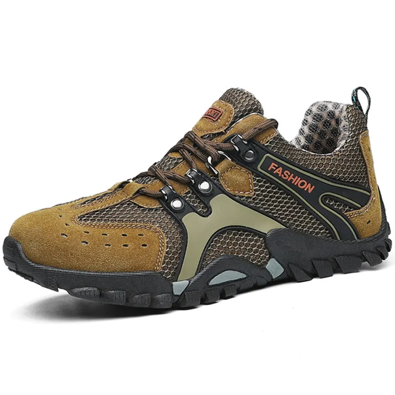 Men Hiking Shoes High Quality Sneakers Spring Autumn New Fishing Trekking Mountain Climbing Athletic Men Outdoor Sport Shoes