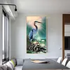 (Big Size) Delicate Crane-Full Round Diamond Painting 40*85cm